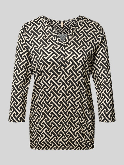 Soyaconcept Longsleeve mit 3/4-Arm Modell 'FELICITY' Black 2