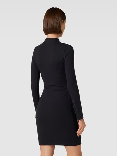 GUESS Knielanges Kleid mit kurzem Reißverschluss Modell 'MIRIAM' Black 5