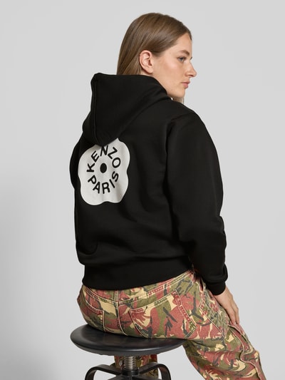 Kenzo Hoodie mit Logo-Print Black 3