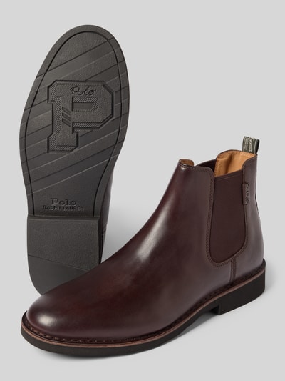 Polo Ralph Lauren Chelsea boots met elastische inzet, model 'TALAN' Donkerbruin - 4