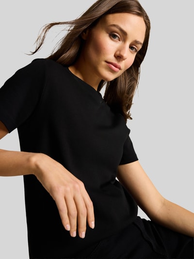 Tom Tailor Regular Fit T-Shirt aus reiner Baumwolle Black 3