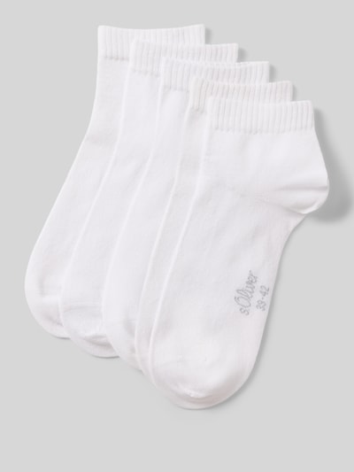 s.Oliver RED LABEL Socken aus Baumwoll-Mix im 5er-Pack Weiss 1