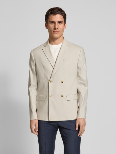 CK Calvin Klein Sakko mit Brustleistentasche Beige 4