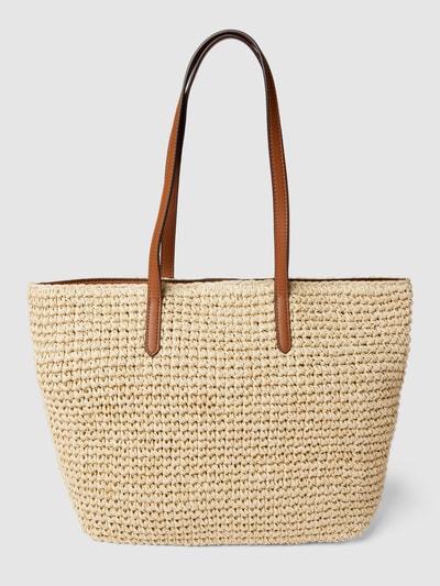 Lauren Ralph Lauren Shopper van papierstro Beige - 5