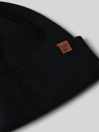 Barts Beanie van viscosemix, model 'WILLES' Zwart - 2