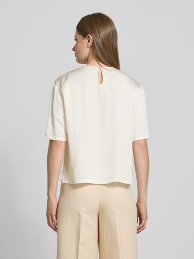 Tommy Hilfiger Relaxed fit blouse van satijn Wit - 5