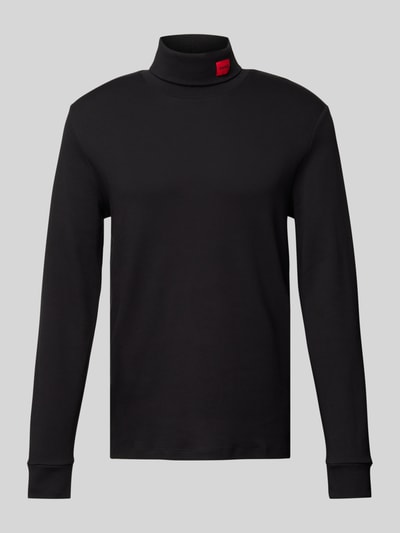 HUGO Longsleeve mit Rollkragen Modell 'Derollo' Black 2