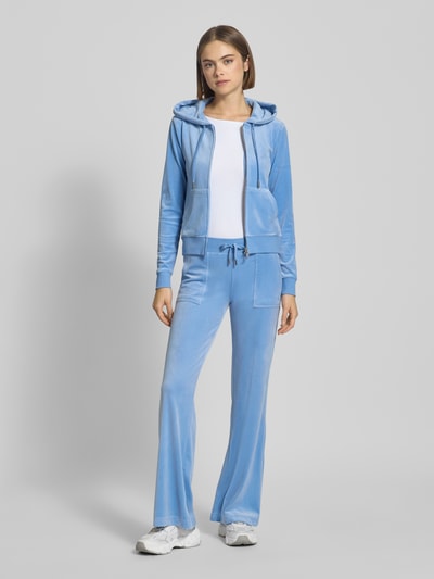 Juicy Couture Bluza rozpinana z wyhaftowanym logo model ‘ROBERTSON’ Jasnoniebieski 1