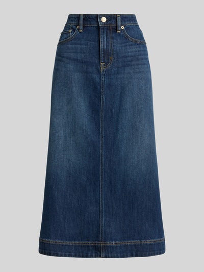Lauren Ralph Lauren Jeansrock mit Gehschlitz in Denim-Optik Jeansblau 2