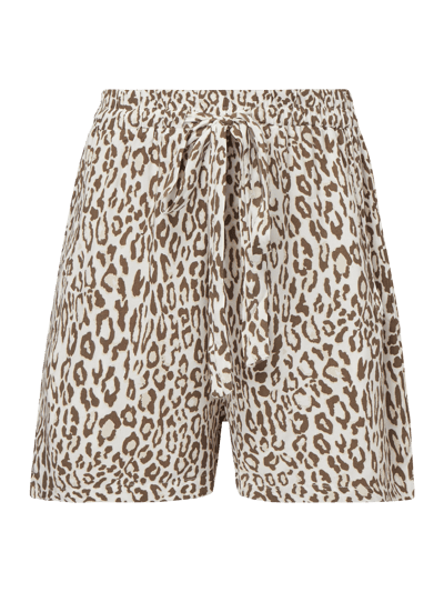 NA-KD Shorts van viscose met luipaardmotief Offwhite - 2