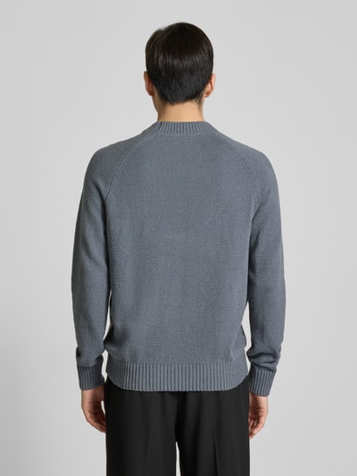 MCNEAL Gebreide pullover met raglanmouwen Rookblauw - 5