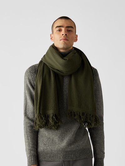 Rick Owens Schal mit Fransen Grün 1
