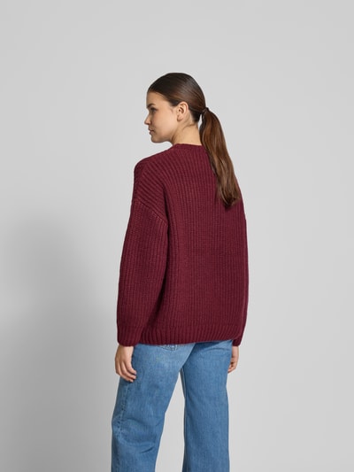 Anine Bing Pullover mit Label-Stitching Bordeaux 5