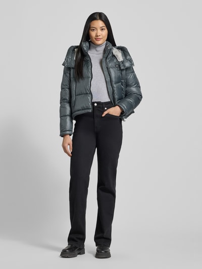 Blauer USA Steppjacke mit Sorona®-Füllung Modell 'GLORIA' Dunkelgrau 1
