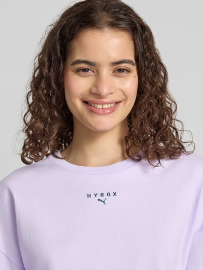 PUMA Relaxed Fit T-Shirt aus reiner Baumwolle Flieder 3