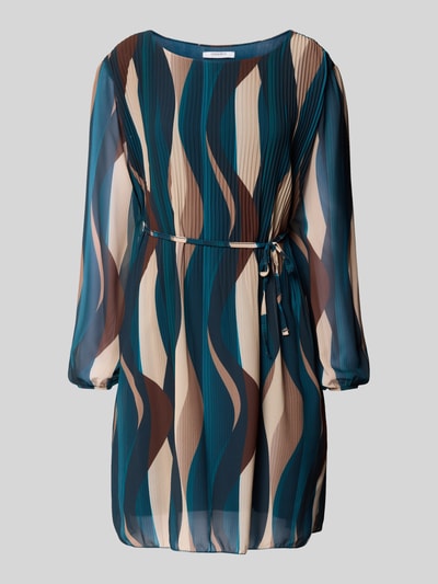 ZABAIONE Minikleid mit Bindegürtel Modell 'Sa44raa' Dunkelgruen 2