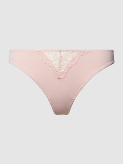 Esprit String mit Spitzenbesatz Modell 'CAMILA' Altrosa 1