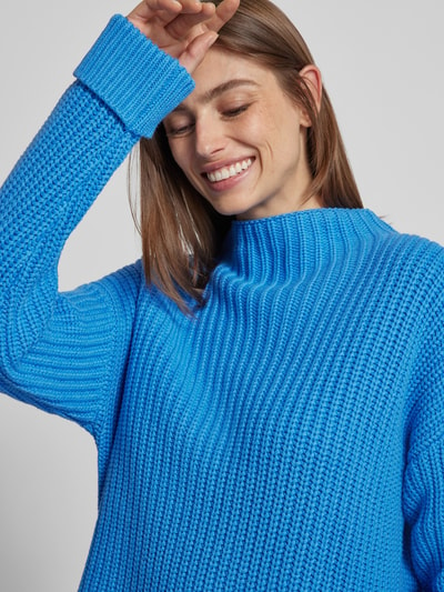 Selected Femme Gebreide pullover met turtleneck, model 'SELMA' Koningsblauw - 3