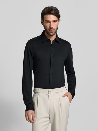 BOSS Slim Fit Business Hemd mit Kentkragen Modell 'ROAN' Black 4