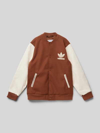 adidas Originals Kurtka baseballowa z naszywką z logo Koniakowy 1