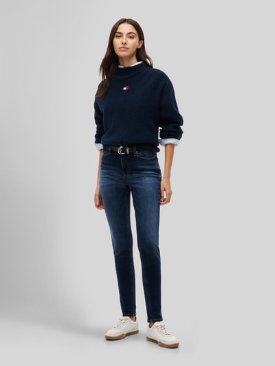 Tommy Jeans Mid Waist Skinny Jeans mit Label-Detail Dunkelblau 1