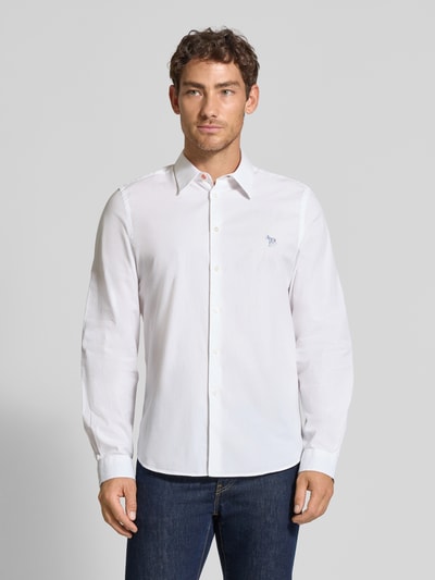 PAUL SMITH Tailored Fit Freizeithemd mit Kentkragen Weiss 4