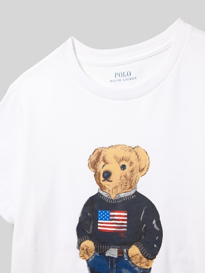 Polo Ralph Lauren Teens T-shirt met ronde hals Wit - 2