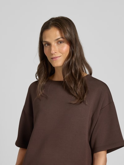 Christian Berg Woman Bluza z rękawem o dł. 1/2 i okrągłym dekoltem Czekoladowy 3