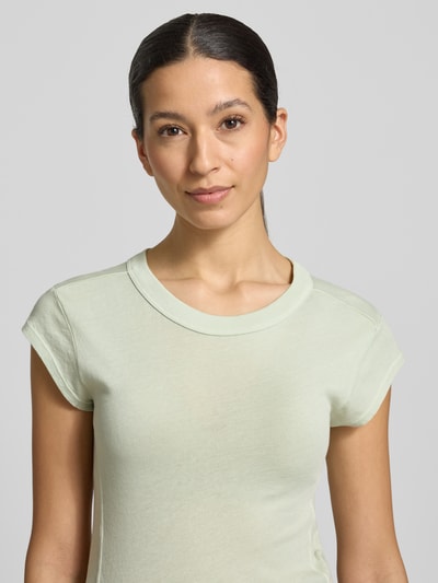 Marc O'Polo Slim Fit T-Shirt aus reiner Baumwolle Hellgruen 3