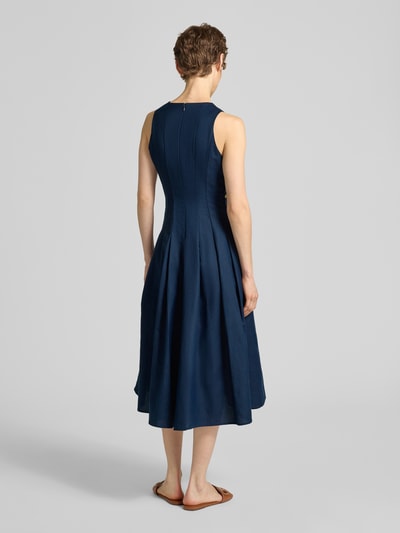 Tommy Hilfiger Tailliertes Freizeitkleid mit Leinen und Viskose-Anteil Marine 5