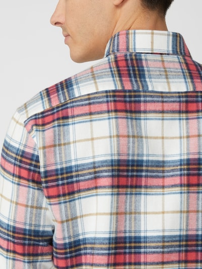 Fynch-Hatton Koszula flanelowa o kroju regular fit z bawełny  Brudny biały 3