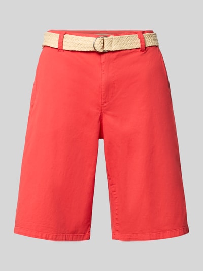 Soyaconcept Bermudas mit Gürtel Modell 'ROVENA' Koralle 2