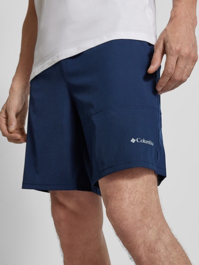 COLUMBIA Regular Fit Shorts mit Label-Print Marine 3