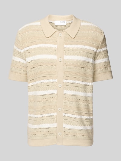 SELECTED HOMME Regular fit vrijetijdsoverhemd met polokraag, model 'PALO' Offwhite - 2