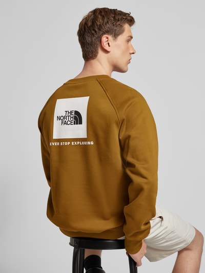 The North Face Sweatshirt met labelstitching, model 'RAGLAN REDBOX CREW' Kaki - 3