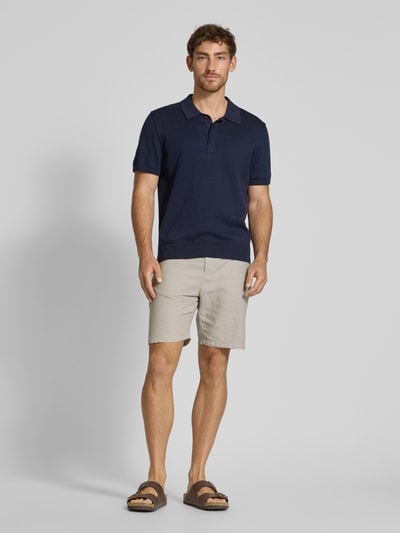 Scotch & Soda Regular Fit Shorts aus Baumwoll-Leinen-Mix Modell 'Seasonal core' Hellgrau 1
