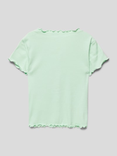 Only T-Shirt mit Muschelsaum Modell 'KOGLAILA' Mint 3