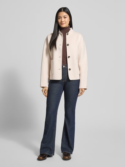 Tommy Hilfiger Bomberka w kroju regular fit z mieszanki wełny Biały 1