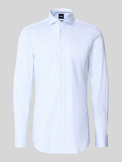 BOSS Slim Fit Businesshemd mit extra langem Arm Modell 'H-HANK' Bleu 2