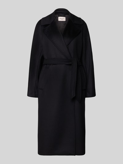 Weekend Max Mara Wollmantel mit Bindegürtel Modell 'WKDRESINA' Black 1