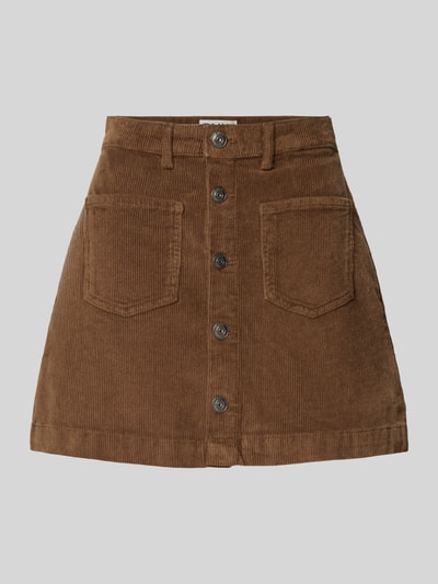 ONLY Eng anliegender Mini-Rock aus Baumwoll-Mix Modell 'AMAZING' Taupe 1