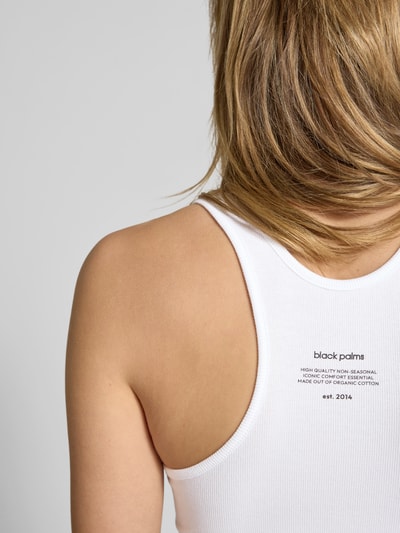 black palms Tanktop mit U-Ausschnitt Weiss 3