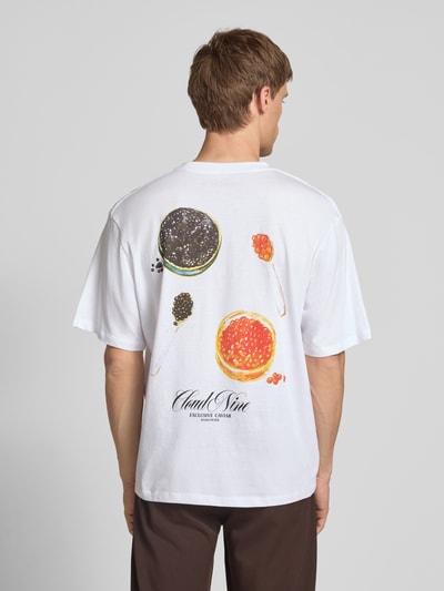 Jack & Jones T-Shirt mit Label-Print Modell 'MARINA' Weiss 5