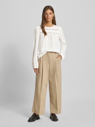 Vero Moda Regular Fit Langarmbluse aus reiner Viskose Modell 'DEBBIE' Weiss 1