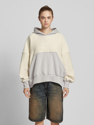 Pegador Oversized hoodie met labelstitching, model 'ESTELA' Zand - 4