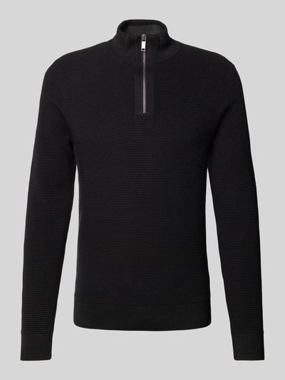 MCNEAL Strickpullover mit gerippten Abschlüssen Black 1