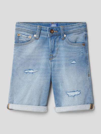 Jack & Jones Korte regular fit jeans in 5-pocketmodel, model 'RICK' Lichtblauw - 1