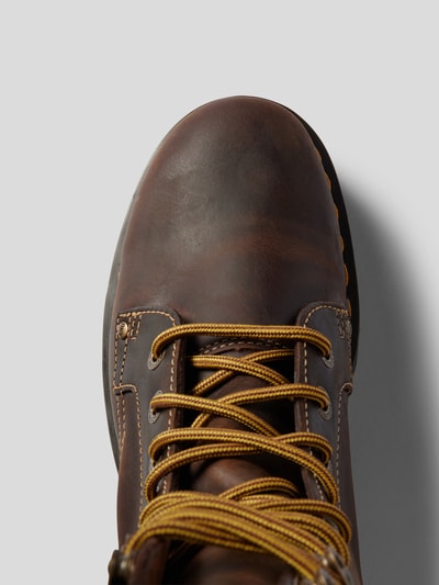 Dr.Martens Schnürboots aus echtem Leder Mittelbraun 4