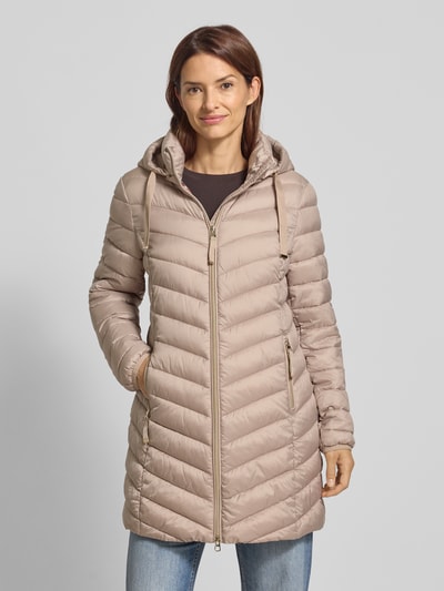 Christian Berg Woman Selection Steppmantel mit Kapuze Taupe 4