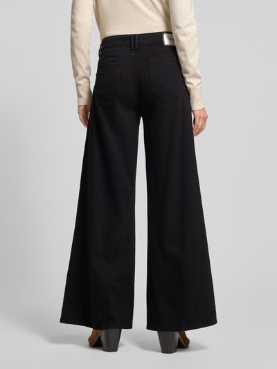 MAC Jeansy szerokie z szerokimi nogawkami Czarny 5